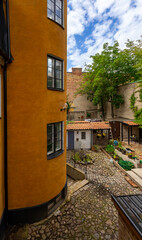colorful courtyard