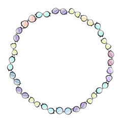 fashion sunglasses art design round frame