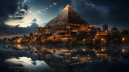 Pyramids: Monuments of Ancient Majesty - obrazy, fototapety, plakaty