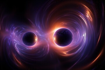 Physics of gravitational wave collision from binary black hole system. Generative AI