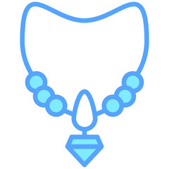 Obraz premium Necklace icons, are often used in design, websites, or applications, banner, flyer to convey specific concepts related to fashion