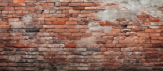 Brick wall is in a city building Architecture abstract background