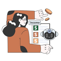 Impact of Artificial intelligence on business. AI-powered financial management