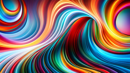 abstract colorful background with waves and lines