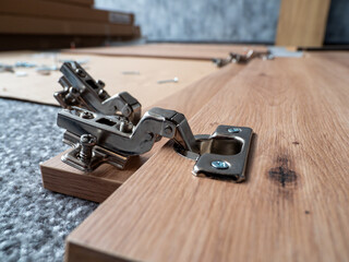 Assembly of new furniture. Spare parts for furniture assembly.
