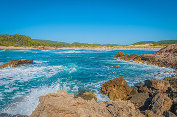 Algaiarens Beach in Menorca, Spain
