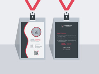 Creative Modern Id Card Template with premium vector identity card design