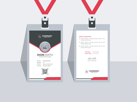 Creative and modern ID card template