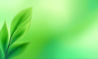 Fototapeta na wymiar Abstract green foliage bokeh backdrop