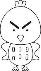 Angry Bird Outline