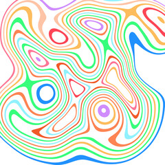 ABSTRACT ILLUSTRATION MARBLED TEXTURE LIQUIFY PSYCHEDELIC PASTEL COLORFUL DESIGN. OPTICAL ILLUSION BACKGROUND VECTOR DESIGN
