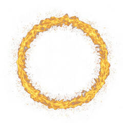 Circle of Fire on transparent background, Ring fire flame frame, Ring of Flames, a fiery circle png