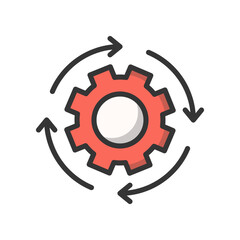 Processing setting Vector Icon

