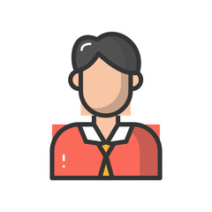 Young boy Vector Icon

