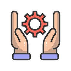 Secure settings Vector Icon

