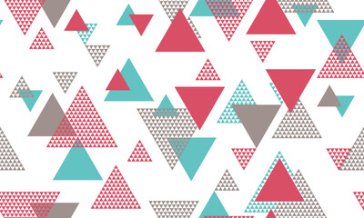 Triangle shapes seamless pattern vector design.