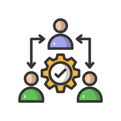  Team management Vector Icon 

