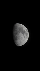 Minimalist half Moon close up