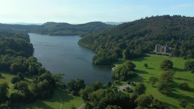 Aerial View over Castlewellan Forest Park, Co Down