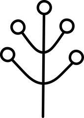 Christmas Cherry Outline