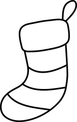 Christmas Sock Outline