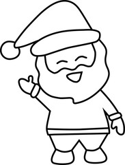 Santa Claus Outline