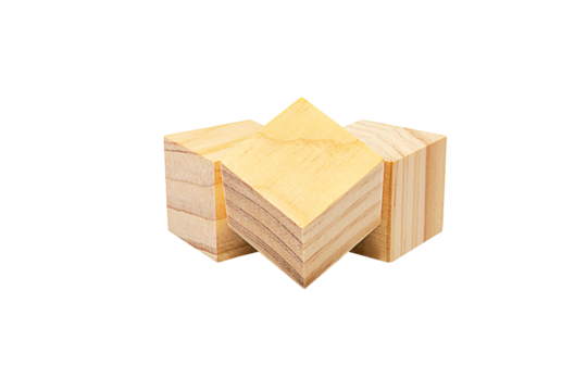Wooden geometric shapes cube for conceptual design. Education game. isolated on a white background.PNG	