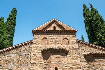 view of scenic old brick building