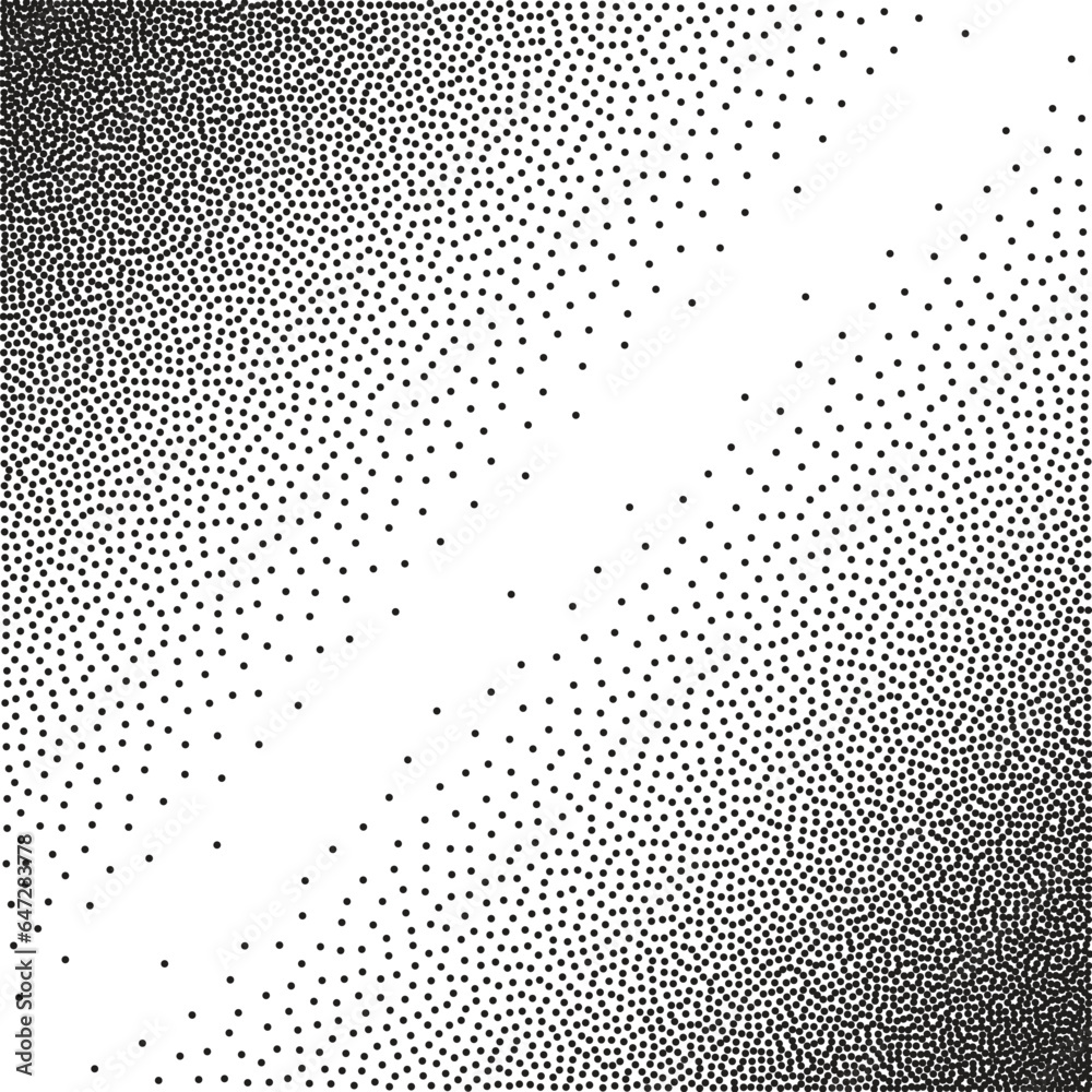 Poster Stochastic raster halftone gradient print