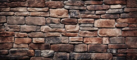 Background with texture for designing a brick and stone wall