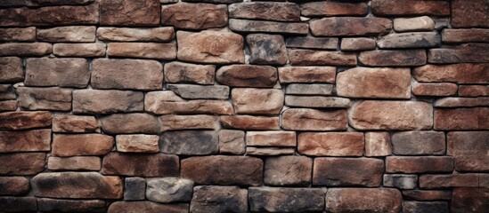 Obraz premium Background with texture for designing a brick and stone wall