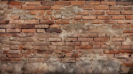 Old red brick wall background, abstract texture pattern backdrop