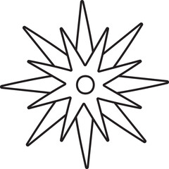 Obraz premium Flower outline