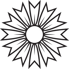 Flower outline