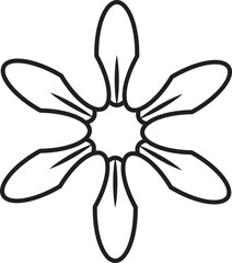 Flower outline