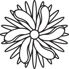 Flower outline
