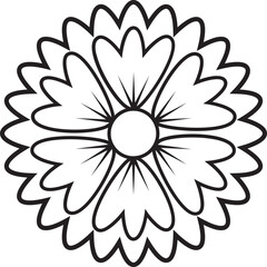 Flower outline