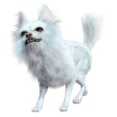 Obraz premium 3D Rendering Chihuahua Dog on White