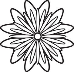 Flower outline