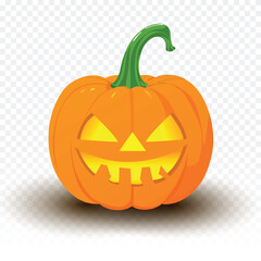 halloween pumpkin with transparent background
