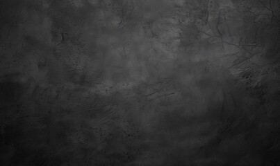 Black wall texture rough background dark concrete floor or old grunge background with black, with space for your text, Generative AI