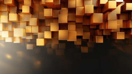 Design template for Gold Colored Cubes