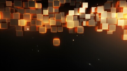 Design template for Gold Colored Cubes