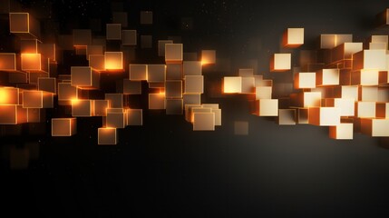 Design template for Gold Colored Cubes