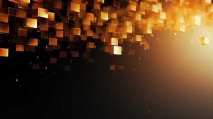 Design template for Gold Colored Cubes