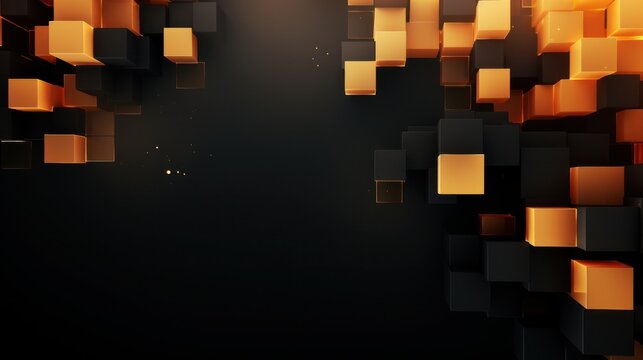 Design template for Gold Colored Cubes