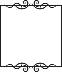 decorative square border frame outline