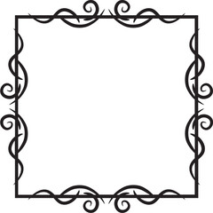decorative square border frame outline