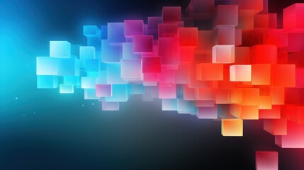 Design Template for Colorful Cubes