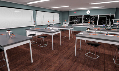 chemistry classroom scene four